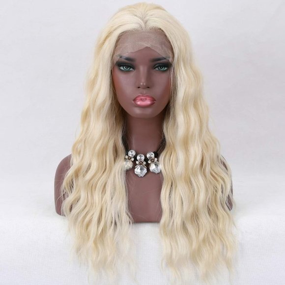613 Blonde Wig Hairstyles-Long Curly T-Part Lace Wigs - Picture 3 of 6